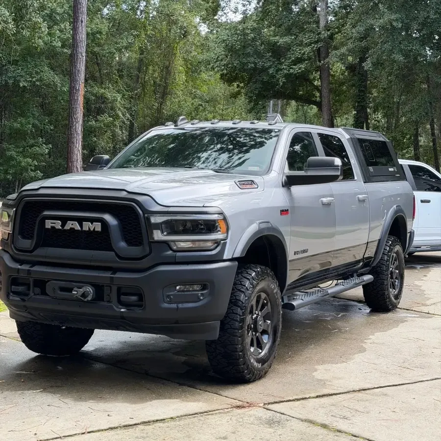 Grey Ram heavy duty truck after a wash